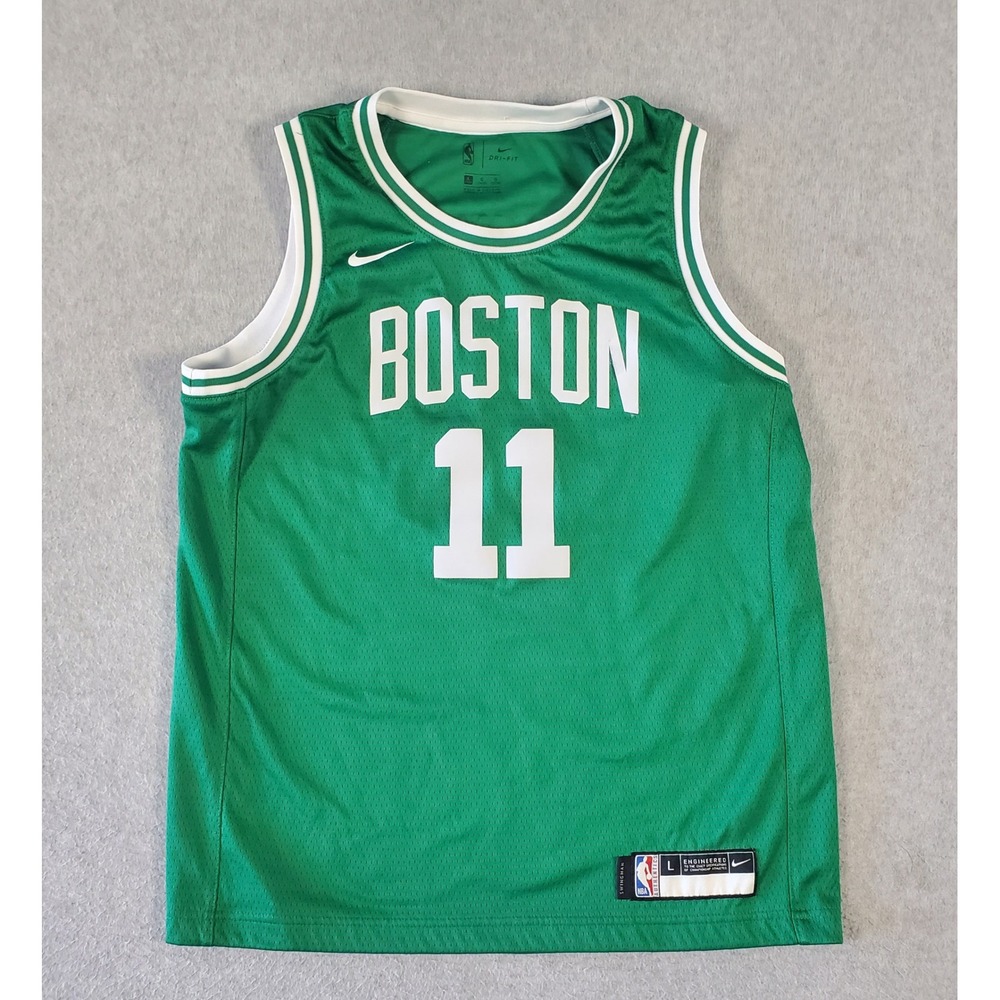 Nike Boston Celtics Kyrie Irving 11 Jersey Kids Large Green Dri-FIT Swingman